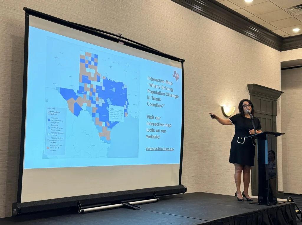 Interactive Map What's Driving Population Change Texas